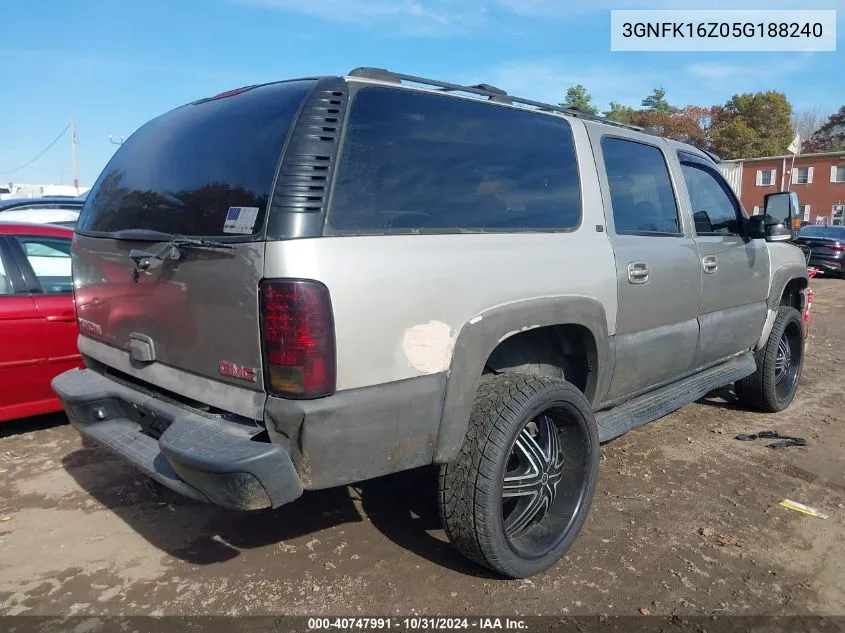 2005 Chevrolet Suburban 1500 Lt VIN: 3GNFK16Z05G188240 Lot: 40747991