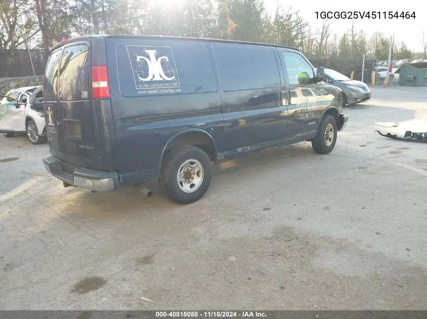 2005 Chevrolet Express VIN: 1GCGG25V451154464 Lot: 40815058