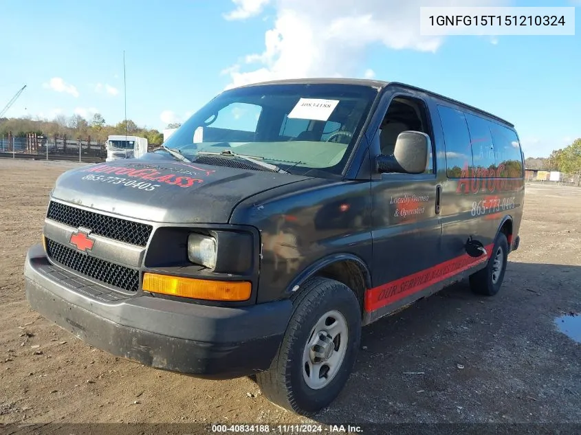 2005 Chevrolet Express VIN: 1GNFG15T151210324 Lot: 40834188