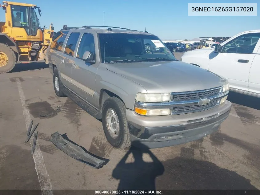 2005 Chevrolet Suburban 1500 Lt VIN: 3GNEC16Z65G157020 Lot: 40870823