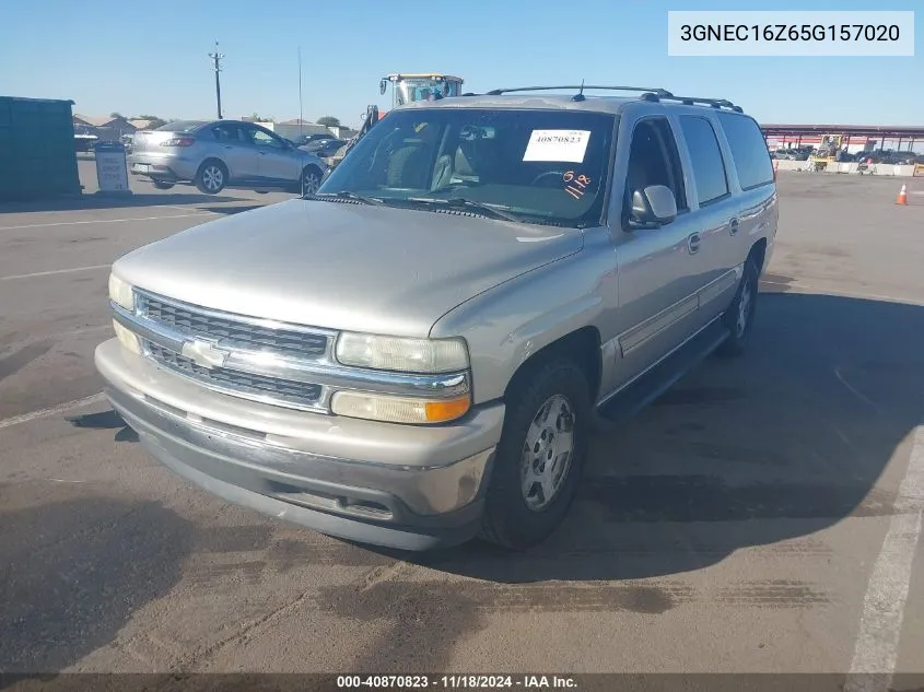 2005 Chevrolet Suburban 1500 Lt VIN: 3GNEC16Z65G157020 Lot: 40870823