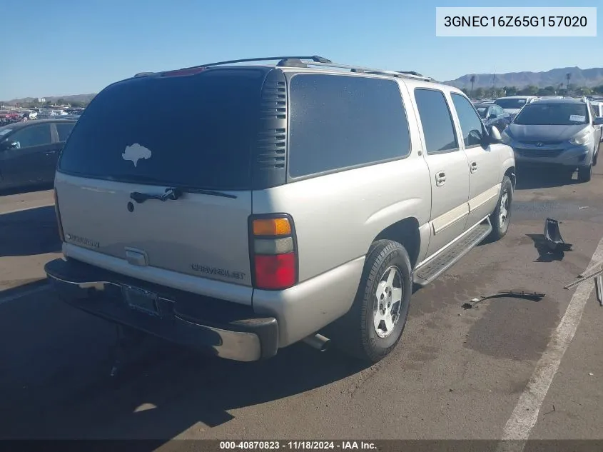 2005 Chevrolet Suburban 1500 Lt VIN: 3GNEC16Z65G157020 Lot: 40870823