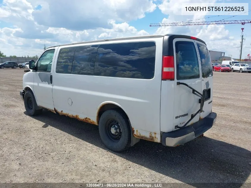 2006 Chevrolet Express Passenger VIN: 1GNFH15T561226525 Lot: 12038473