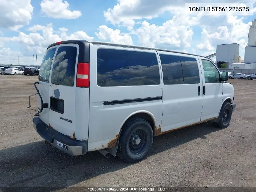 2006 Chevrolet Express Passenger VIN: 1GNFH15T561226525 Lot: 12038473