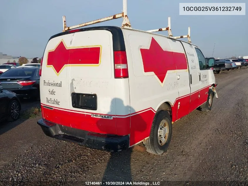 2006 Chevrolet Express VIN: 1GCGG25V361232749 Lot: 12140461