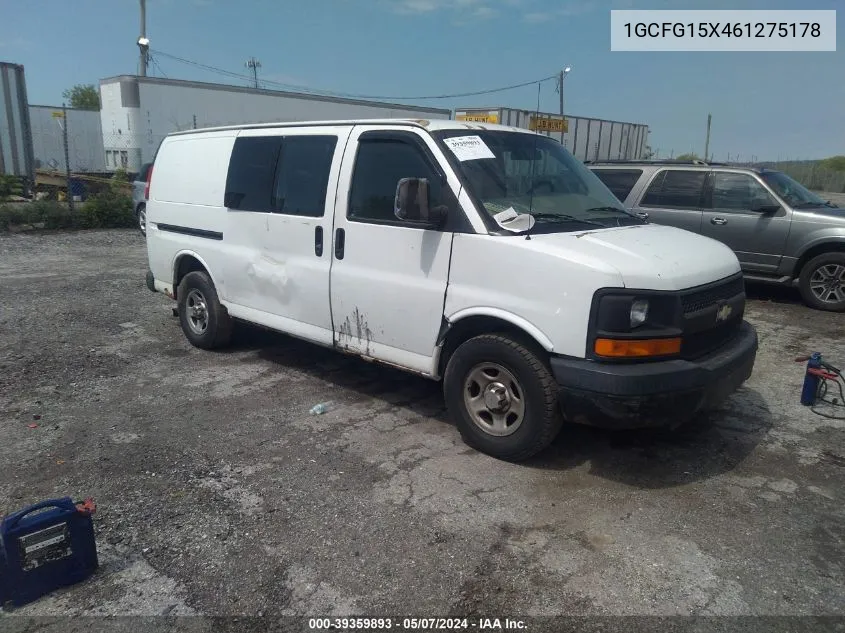 2006 Chevrolet Express Work Van VIN: 1GCFG15X461275178 Lot: 39359893