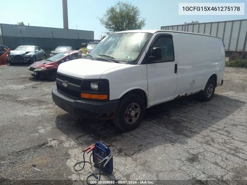 2006 Chevrolet Express Work Van VIN: 1GCFG15X461275178 Lot: 39359893