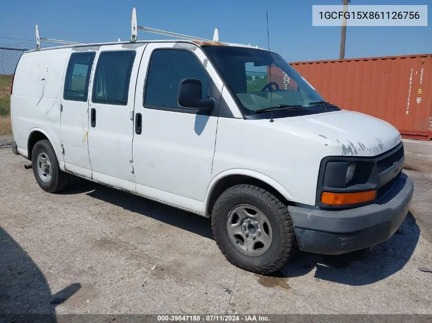 2006 Chevrolet Express Work Van VIN: 1GCFG15X861126756 Lot: 39847188