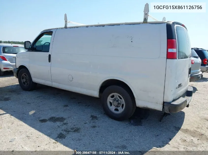 1GCFG15X861126756 2006 Chevrolet Express Work Van