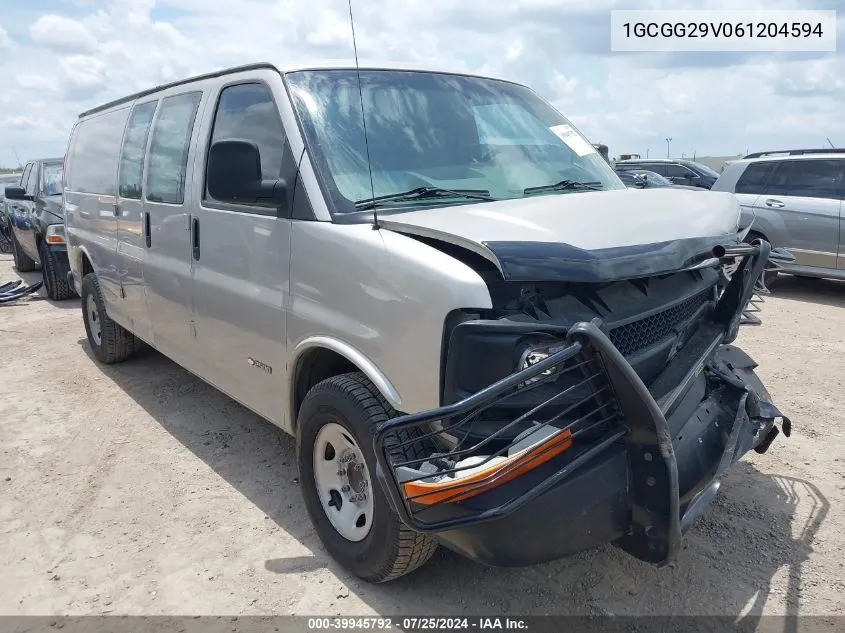 1GCGG29V061204594 2006 Chevrolet Express Work Van