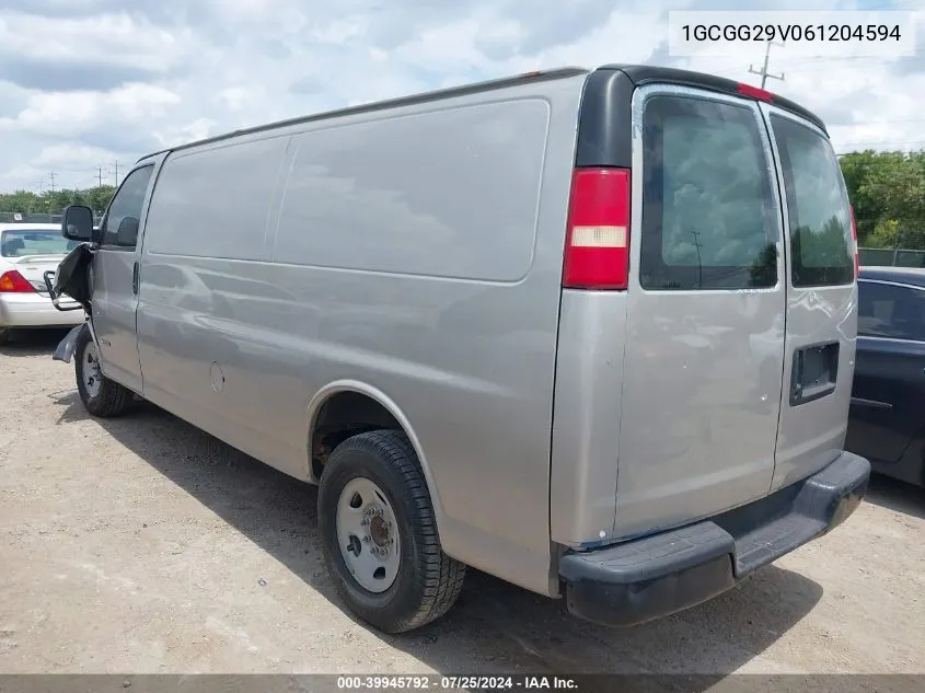 2006 Chevrolet Express Work Van VIN: 1GCGG29V061204594 Lot: 39945792