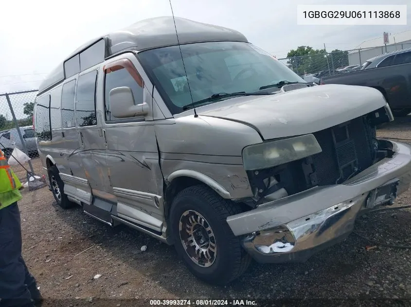 2006 Chevrolet Express Work Van VIN: 1GBGG29U061113868 Lot: 39993274