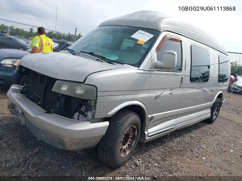 1GBGG29U061113868 2006 Chevrolet Express Work Van