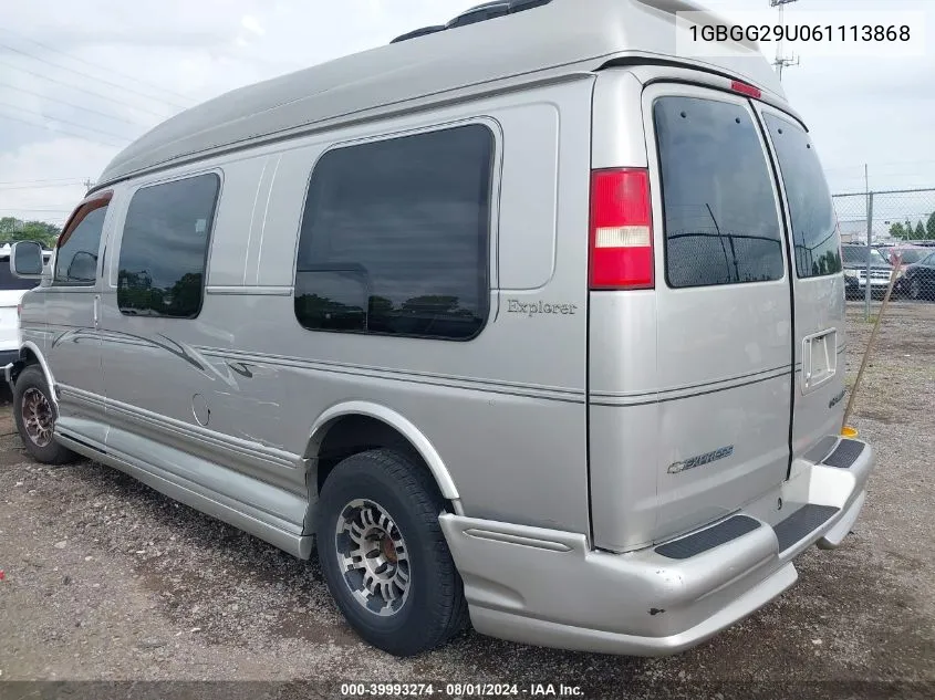 2006 Chevrolet Express Work Van VIN: 1GBGG29U061113868 Lot: 39993274