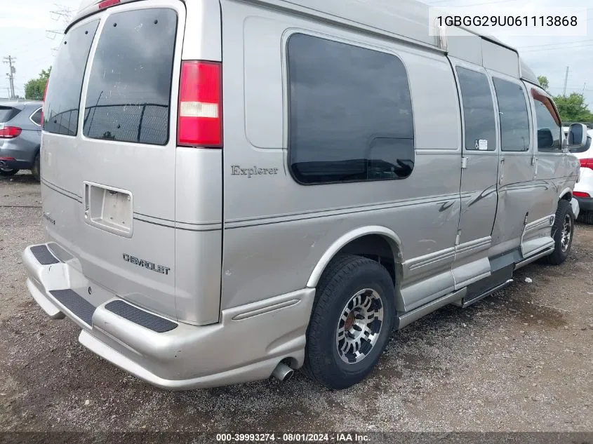 2006 Chevrolet Express Work Van VIN: 1GBGG29U061113868 Lot: 39993274