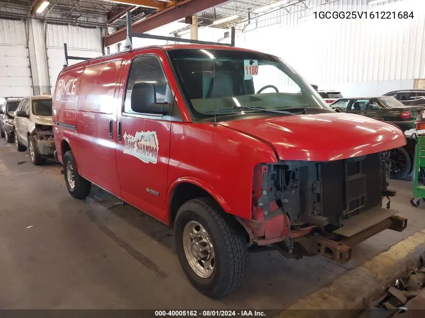 2006 Chevrolet Express Work Van VIN: 1GCGG25V161221684 Lot: 40005162