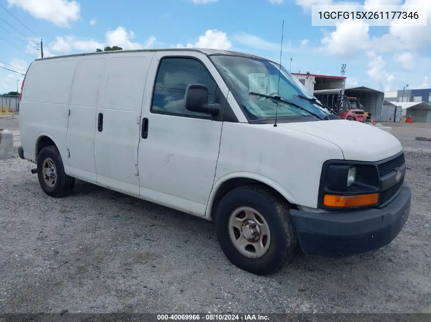 1GCFG15X261177346 2006 Chevrolet Express Work Van