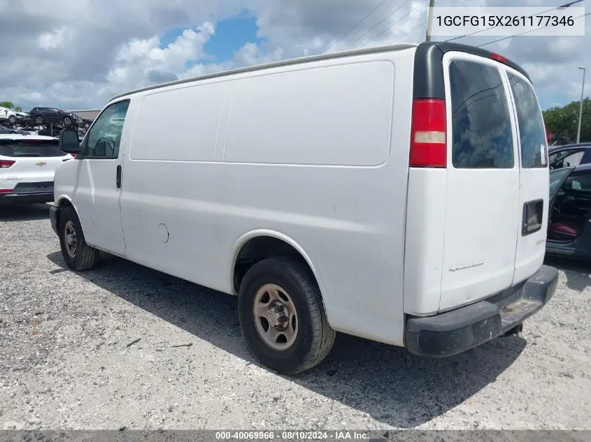 1GCFG15X261177346 2006 Chevrolet Express Work Van