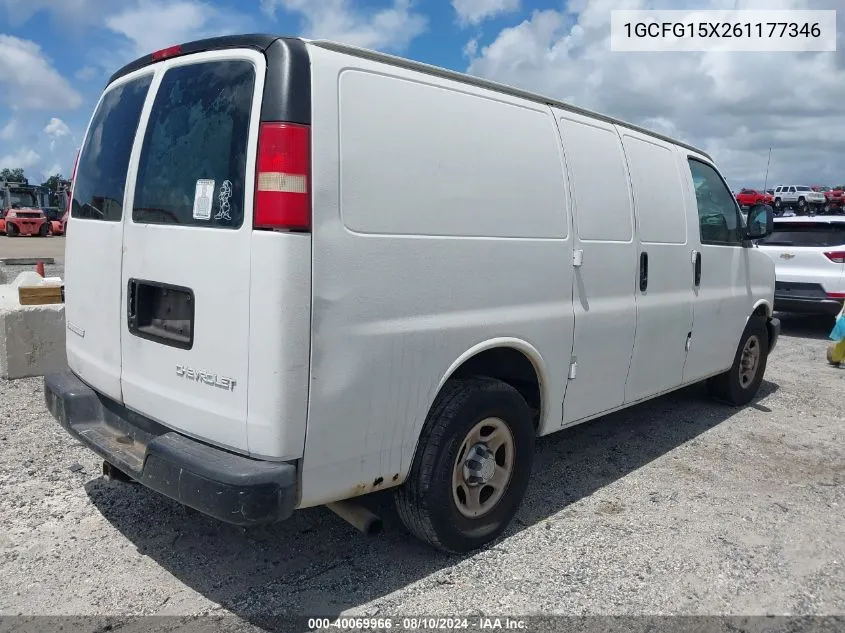 1GCFG15X261177346 2006 Chevrolet Express Work Van