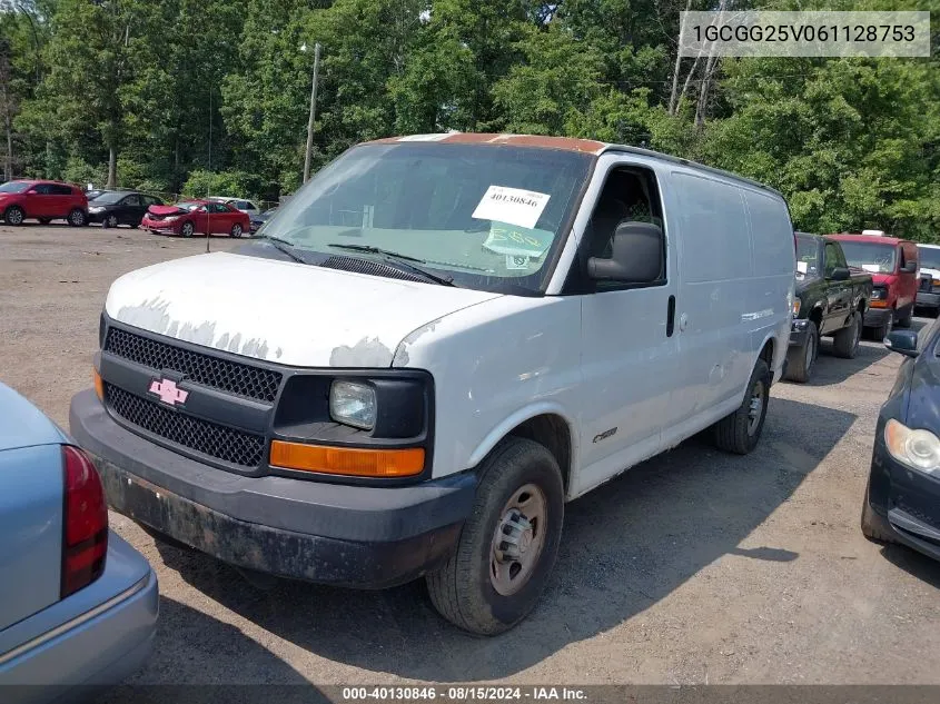 1GCGG25V061128753 2006 Chevrolet Express Work Van