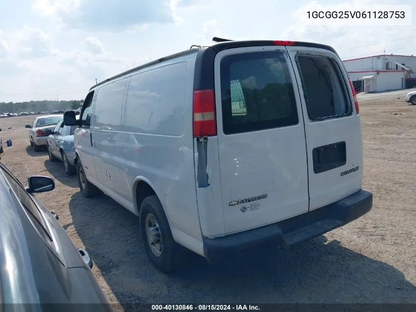 2006 Chevrolet Express Work Van VIN: 1GCGG25V061128753 Lot: 40130846