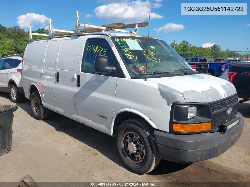 1GCGG25U561142722 2006 Chevrolet Express Work Van