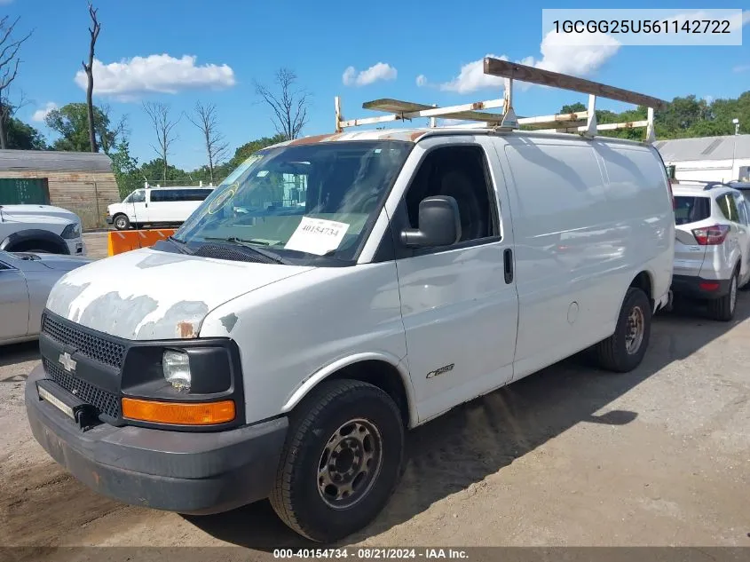 2006 Chevrolet Express Work Van VIN: 1GCGG25U561142722 Lot: 40154734