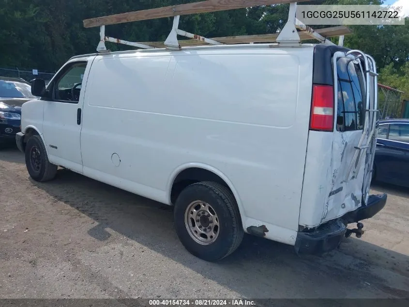 2006 Chevrolet Express Work Van VIN: 1GCGG25U561142722 Lot: 40154734