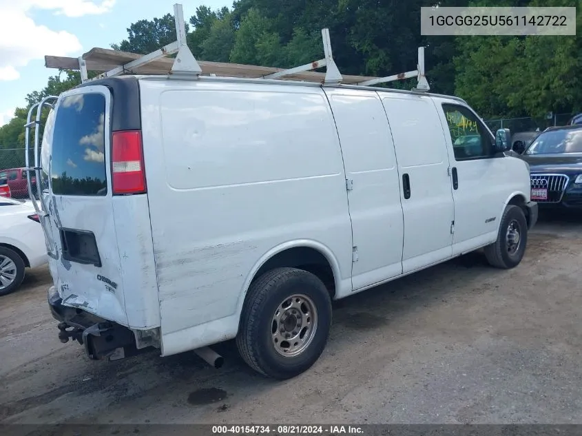 2006 Chevrolet Express Work Van VIN: 1GCGG25U561142722 Lot: 40154734