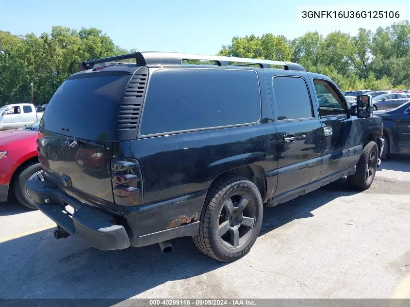 2006 Chevrolet Suburban 1500 Ltz VIN: 3GNFK16U36G125106 Lot: 40299118