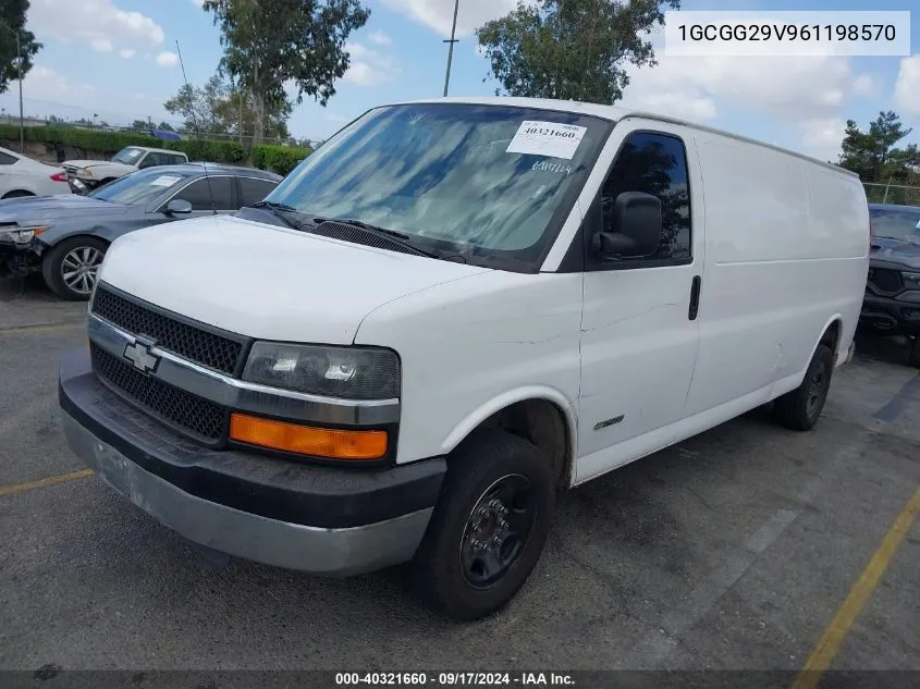 2006 Chevrolet Express Work Van VIN: 1GCGG29V961198570 Lot: 40321660