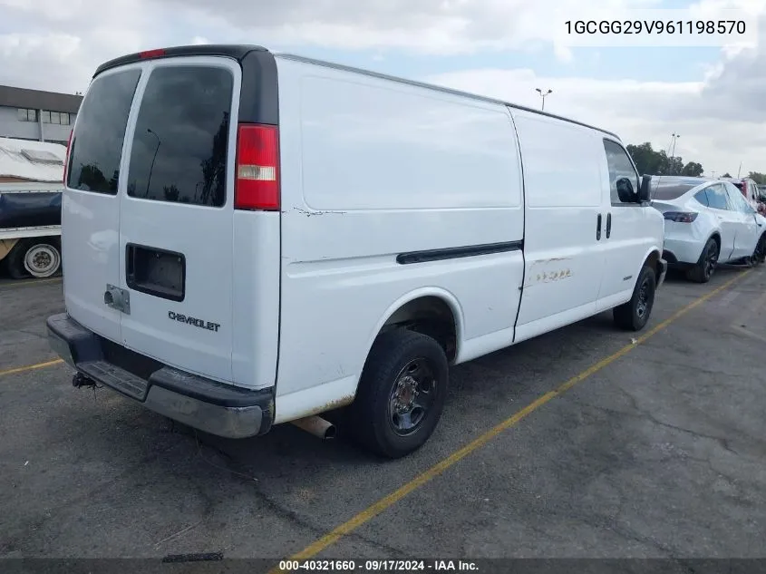 1GCGG29V961198570 2006 Chevrolet Express Work Van