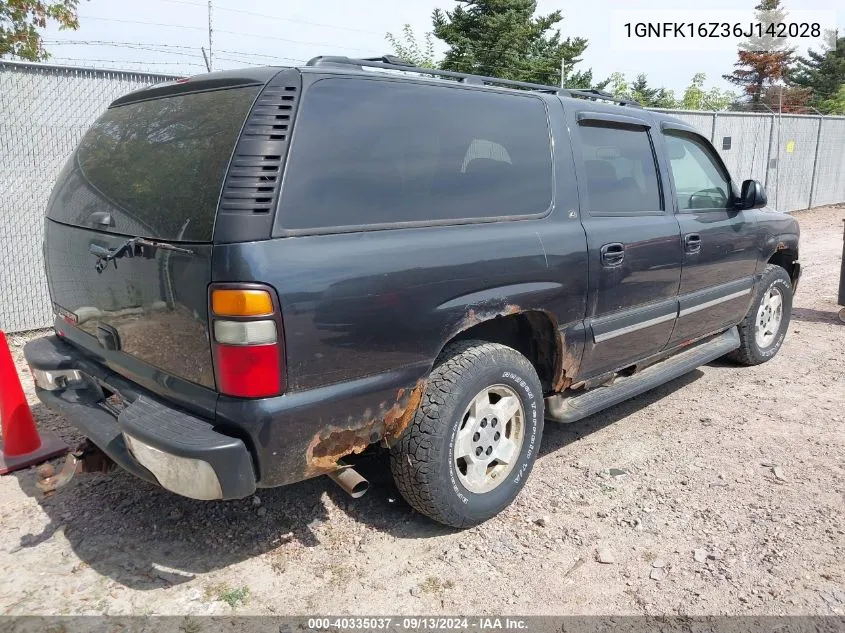 1GNFK16Z36J142028 2006 Chevrolet Suburban 1500 Lt