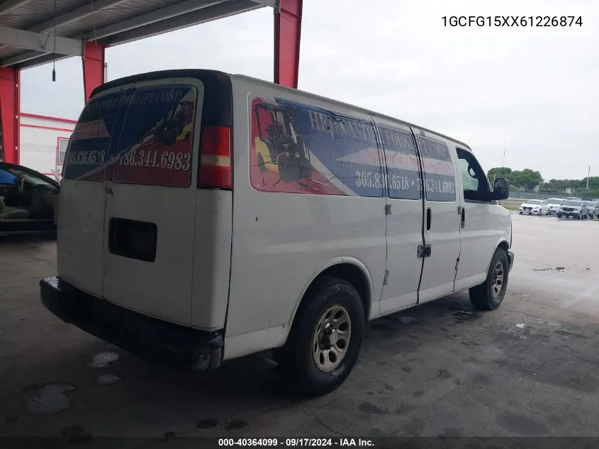 2006 Chevrolet Express VIN: 1GCFG15XX61226874 Lot: 40364099