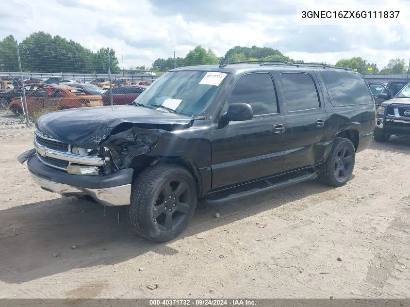 3GNEC16ZX6G111837 2006 Chevrolet Suburban 1500 Ls