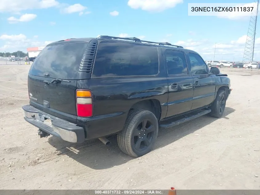 3GNEC16ZX6G111837 2006 Chevrolet Suburban 1500 Ls