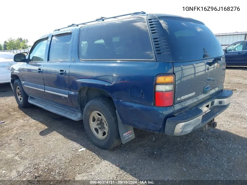 1GNFK16Z96J168276 2006 Chevrolet Suburban 1500 Lt