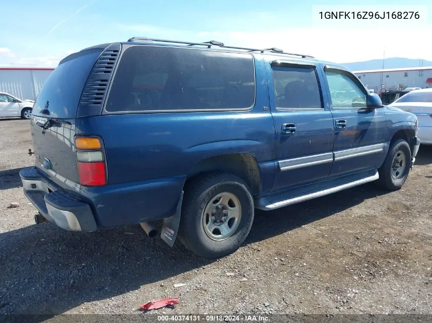 2006 Chevrolet Suburban 1500 Lt VIN: 1GNFK16Z96J168276 Lot: 40374131