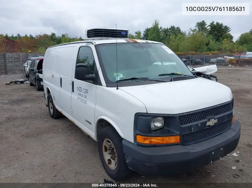 1GCGG25V761185631 2006 Chevrolet Express Work Van