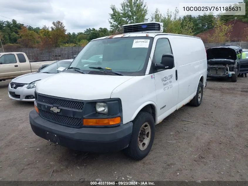 2006 Chevrolet Express Work Van VIN: 1GCGG25V761185631 Lot: 40375945