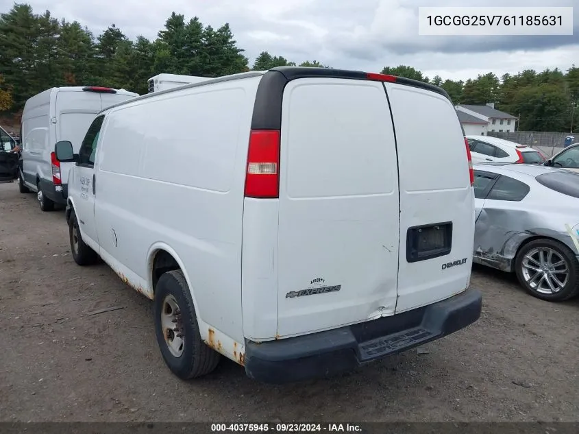 2006 Chevrolet Express Work Van VIN: 1GCGG25V761185631 Lot: 40375945