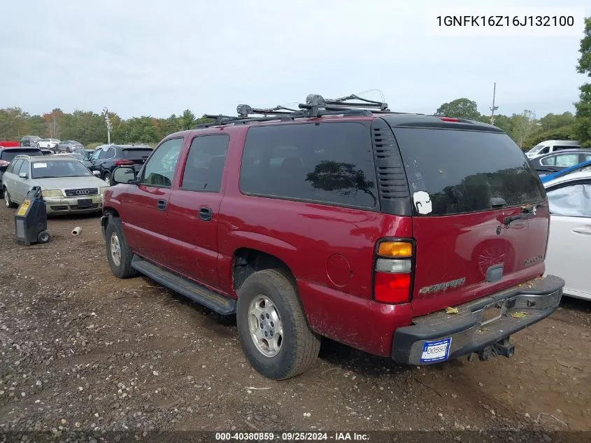 2006 Chevrolet Suburban 1500 Ls VIN: 1GNFK16Z16J132100 Lot: 40380859