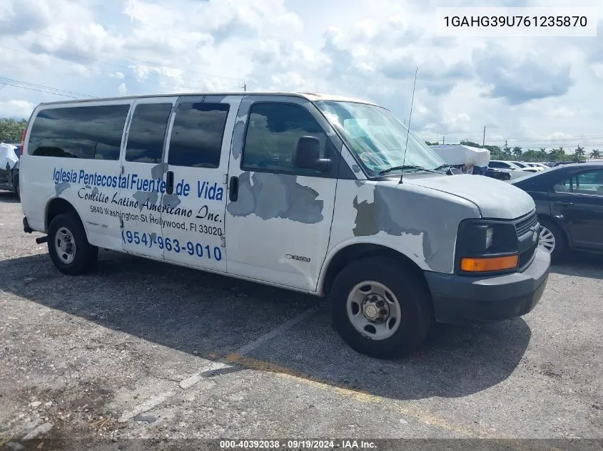 2006 Chevrolet Express Ls VIN: 1GAHG39U761235870 Lot: 40392038