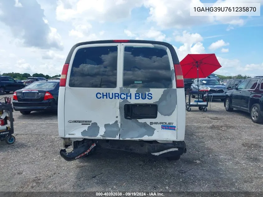 1GAHG39U761235870 2006 Chevrolet Express Ls