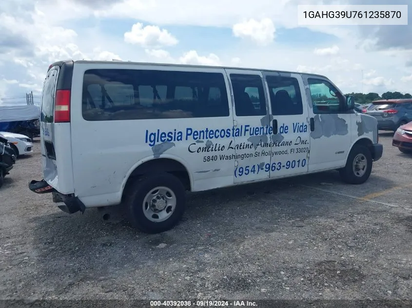 2006 Chevrolet Express Ls VIN: 1GAHG39U761235870 Lot: 40392038