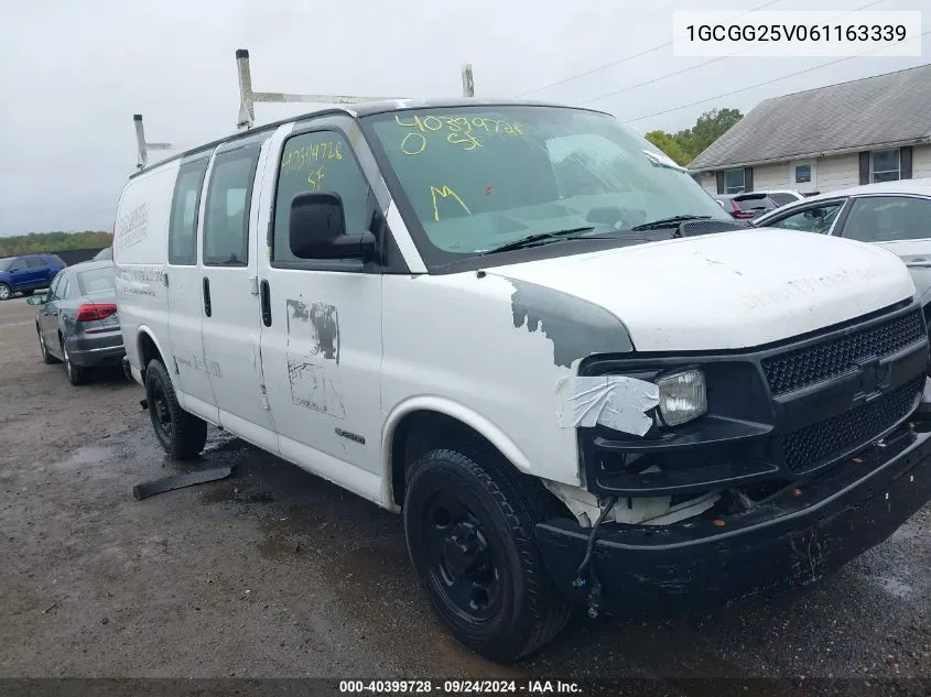 1GCGG25V061163339 2006 Chevrolet Express Work Van