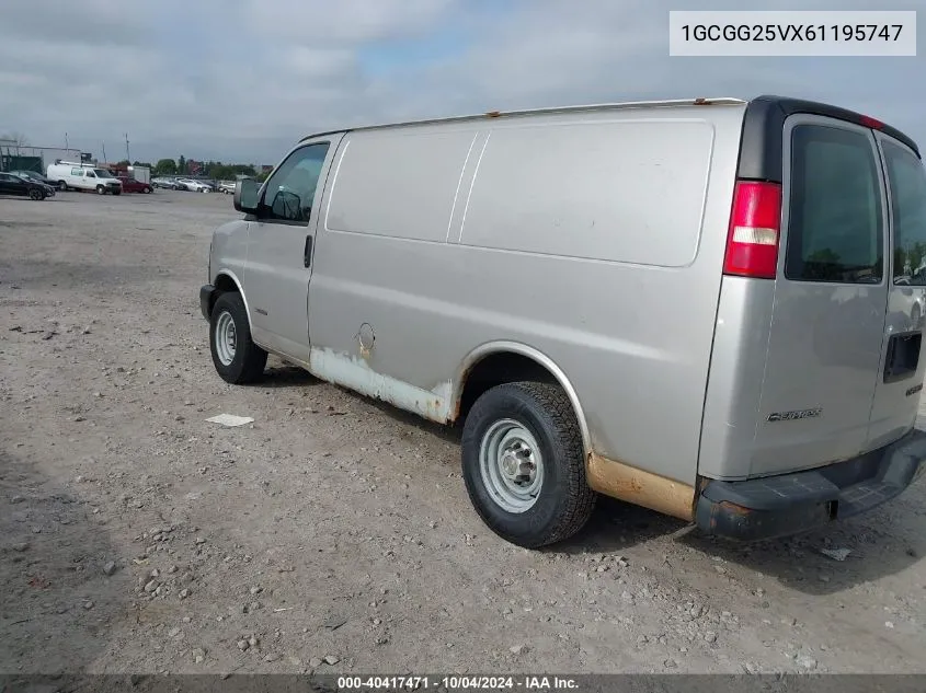 1GCGG25VX61195747 2006 Chevrolet Express Cargo Van Work Van