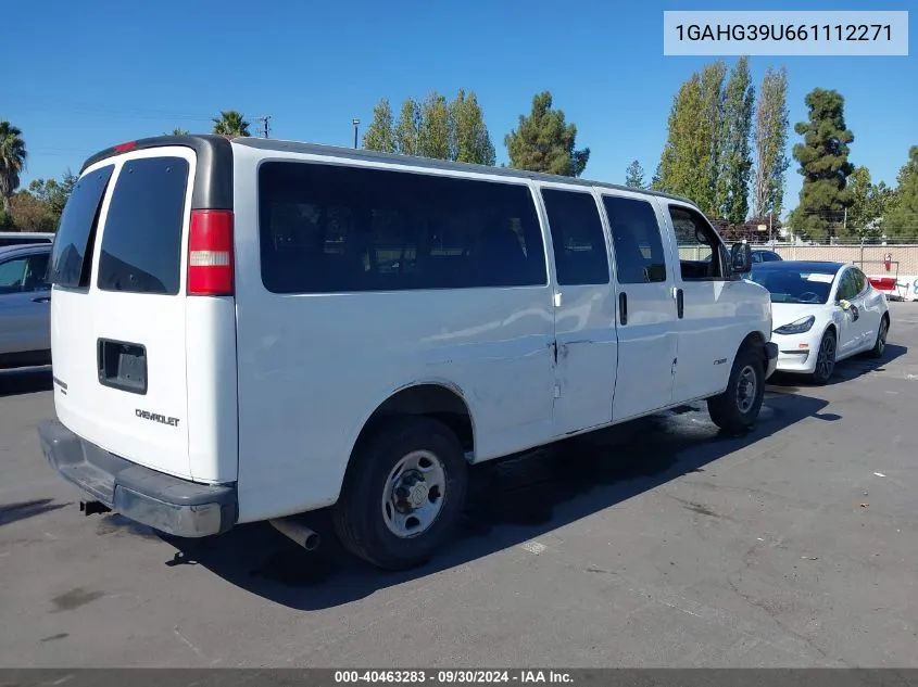 2006 Chevrolet Express Ls VIN: 1GAHG39U661112271 Lot: 40463283