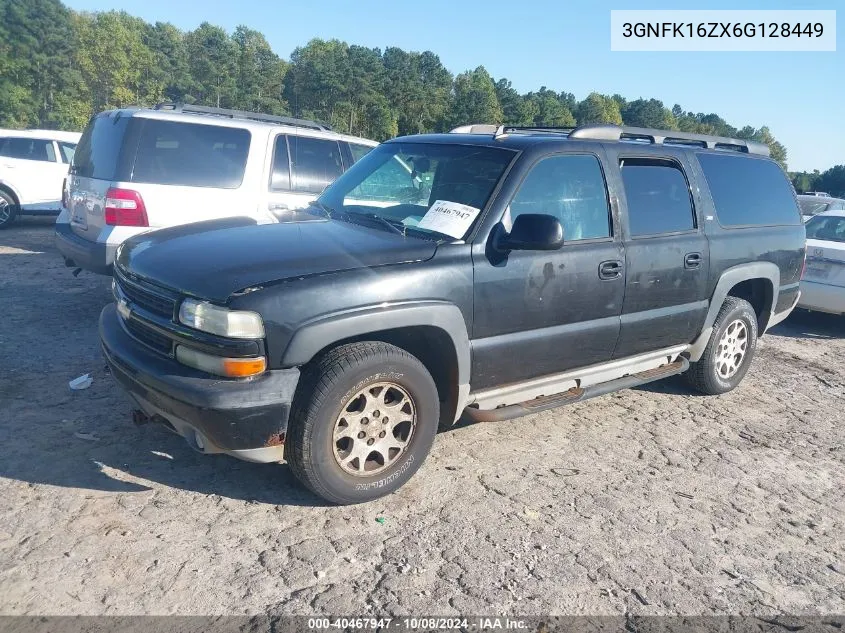 2006 Chevrolet Suburban 1500 Z71 VIN: 3GNFK16ZX6G128449 Lot: 40467947