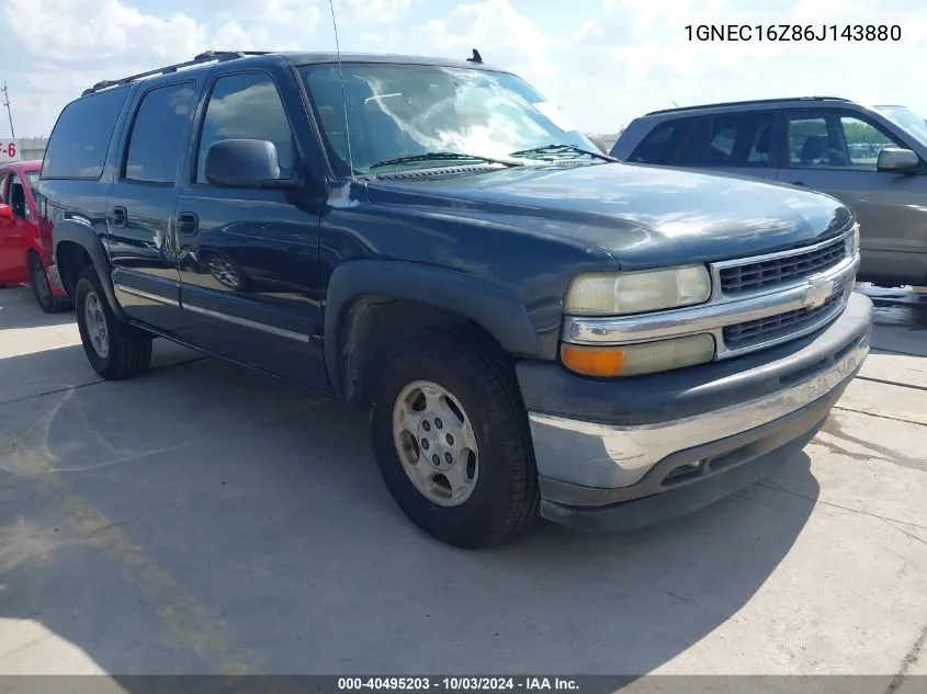 2006 Chevrolet Suburban 1500 Ls VIN: 1GNEC16Z86J143880 Lot: 40495203